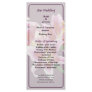Stargazer Lily Heart Wedding Program Rack Card Template