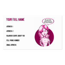 Staring Problem Profile Card Template