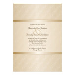 Starlight Golden Flare Monogrammed Elegant Wedding Custom Invitation