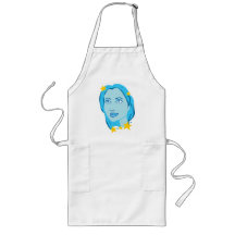 Starry Blue Girl Aprons