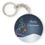 Starry Christmas Night keychains