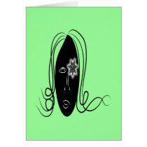 Starry Eyed Girl Card