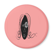 Starry Eyed Girl Refrigerator Magnets