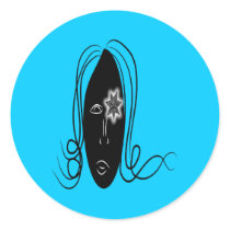 Starry Eyed Girl Stickers