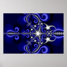 Starry Fractal Poster
