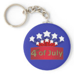 Starry Independence Day Keychain
