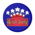 Starry Independence Day Magnet