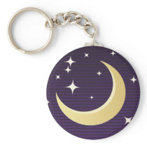 Starry Moon Key Chains