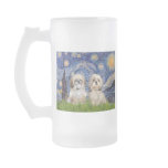 Starry Night - 2 Sihih Tzus (P+Y) mugs
