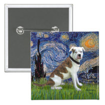 Starry Night - American Blue Blood Bulldog buttons