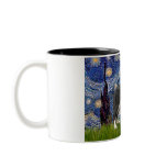 Starry Night - Border Collie (Z) mugs
