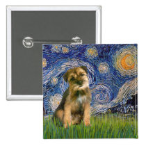Starry Night - Border Terrier #1 buttons