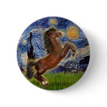 Starry Night - Brown Horse Rearing buttons