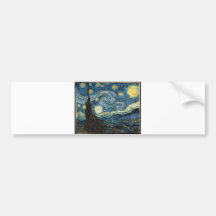 Starry Night by Vincent Van Gogh Bumper Stickers