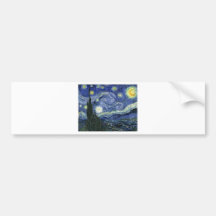 Starry Night by Vincent Van Gogh Bumper Stickers