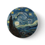 Starry Night by Vincent Van Gogh buttons