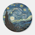 Starry Night by Vincent Van Gogh Fridge Magnets