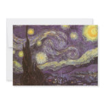 Starry Night by Vincent van Gogh invitations