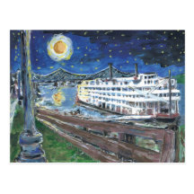 Starry Night Mississippi Queen Postcards