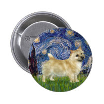 Starry Night - Norwich Terrier buttons