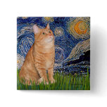 Starry Night - Orange Tabby 46 buttons