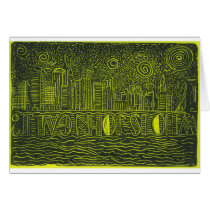 Starry Night Over New York...Who Is John Galt? Cards