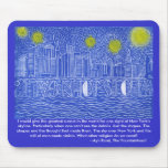 Starry Night Over New York...Who Is John Galt? Mousepads