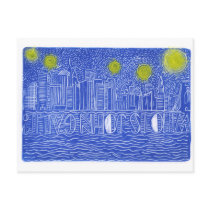 Starry Night Over New York...Who Is John Galt? Post Cards