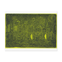 Starry Night Over New York...Who Is John Galt? Postcards