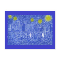 Starry Night Over New York...Who Is John Galt? Postcards