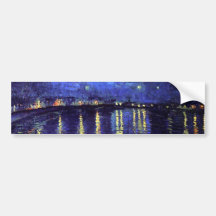 starry night over the rhone 1890 bumper stickers