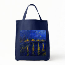 Starry Night Over the Rhone Tote Bag