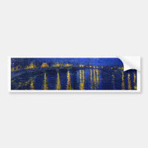 Starry Night Over The Rhone Bumper Stickers