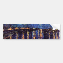 Starry night over the Rhone by Van Gogh Bumper Sticker