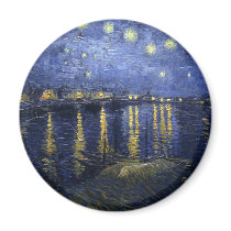 Starry Night Over the Rhone Magnet