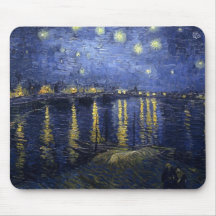 Starry Night Over the Rhone Mousepad