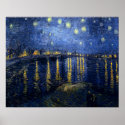 Starry Night Over the Rhone posters