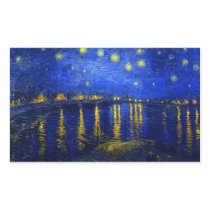 Starry Night Over the Rhone Sticker 2