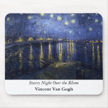 Starry Night Over the Rhone - Van Gogh (1888) Mousepad