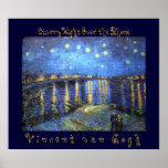 Starry Night Over the Rhone: Vincent van Gogh posters