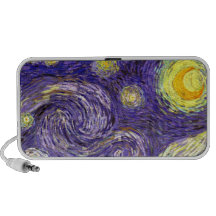 Starry Night painting by artist Vincent Van Gogh Travel Speaker