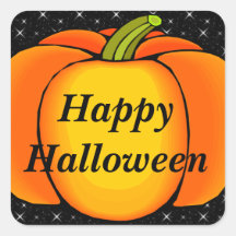 Starry Night Pumpkin Stickers