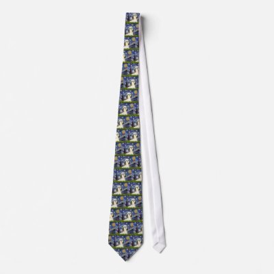 Starry Night - Shih Tzu #3 Custom Tie by masterpiecedogs