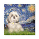 Starry Night - Shih Tzu (Y) magnets