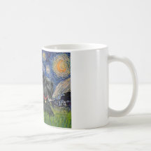 Starry Night - Two Scottish Terriers Mug