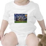 Starry Night - Two Tabby Tiger Cats t-shirts