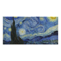 Starry Night Van Gogh Photo Greeting Card