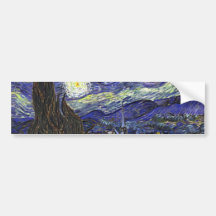 Starry Night, Vincent Van Gogh. Bumper Stickers