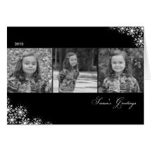 Starry Snowflakes Christmas/ Holiday Photo Cards
