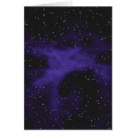 Starry Space Nebula Scene Card
